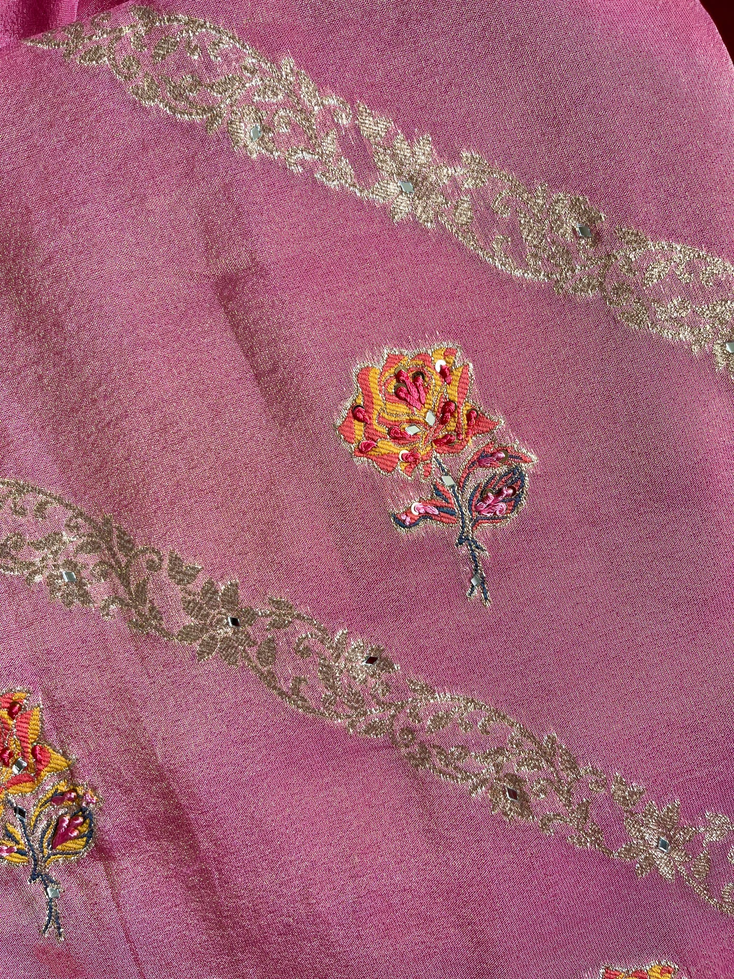 Meenakari Benarsi Tissue silk suit