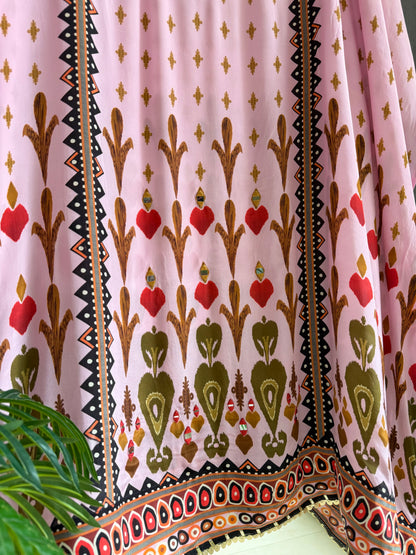 Pure crepe luxurious batik mirror suit