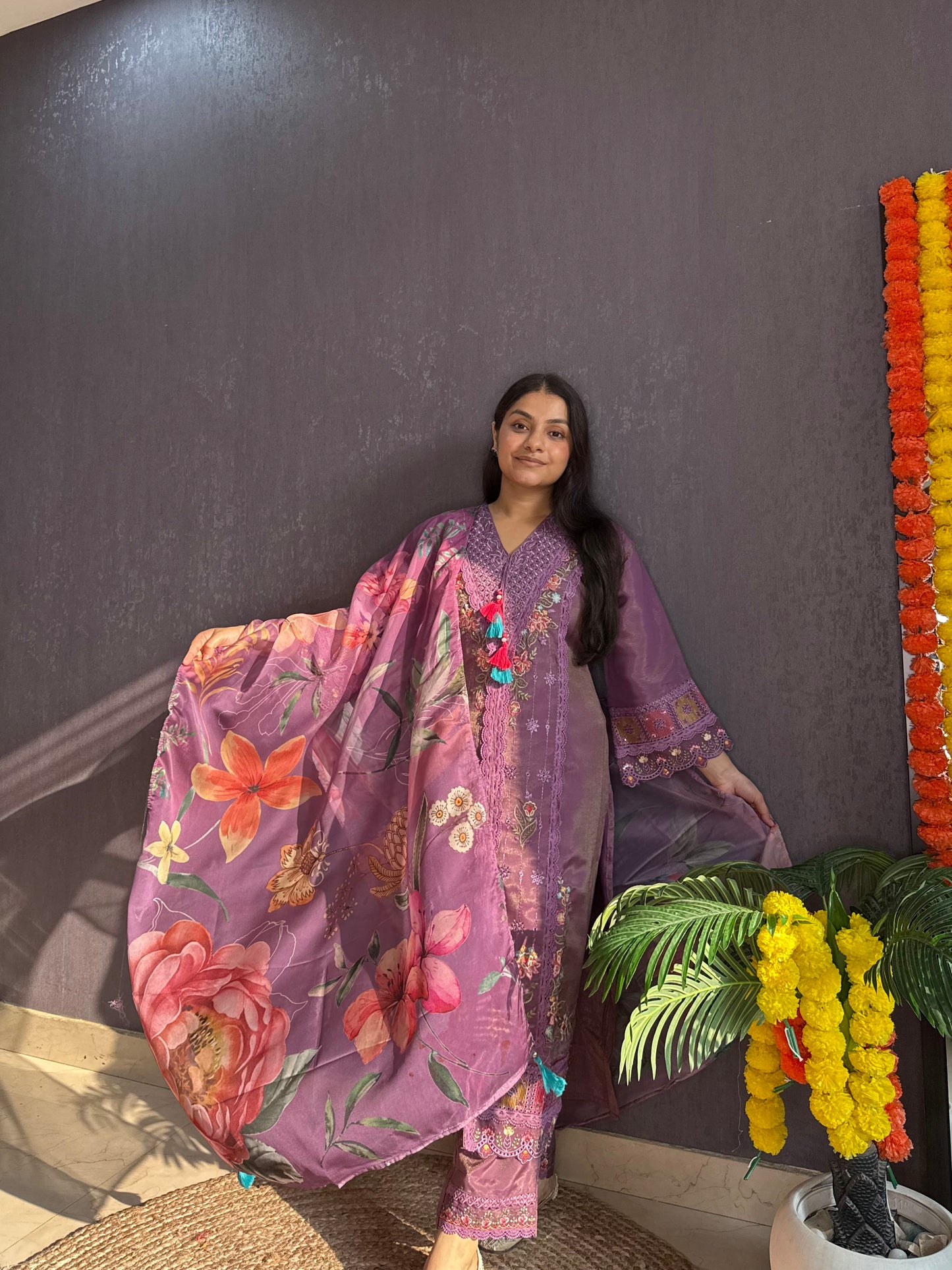 Angrakha Pakistani designer suit