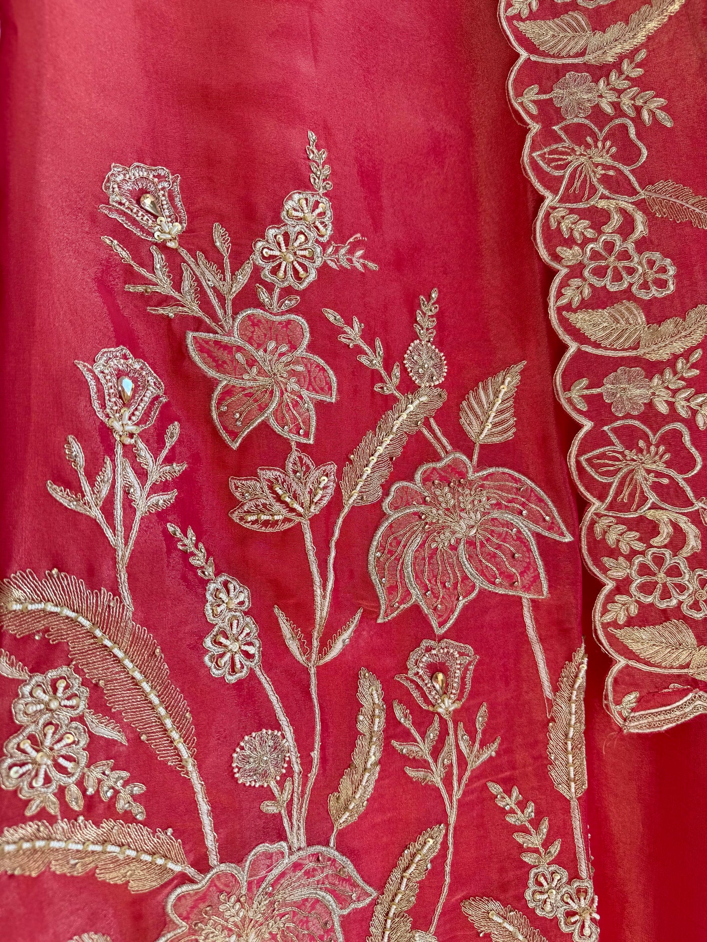 Luxurious mughal florals Handwork suits
