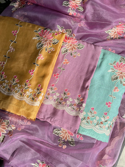 Hearts Aari work suit