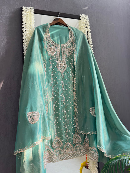 Luxurious hearts handwork suit
