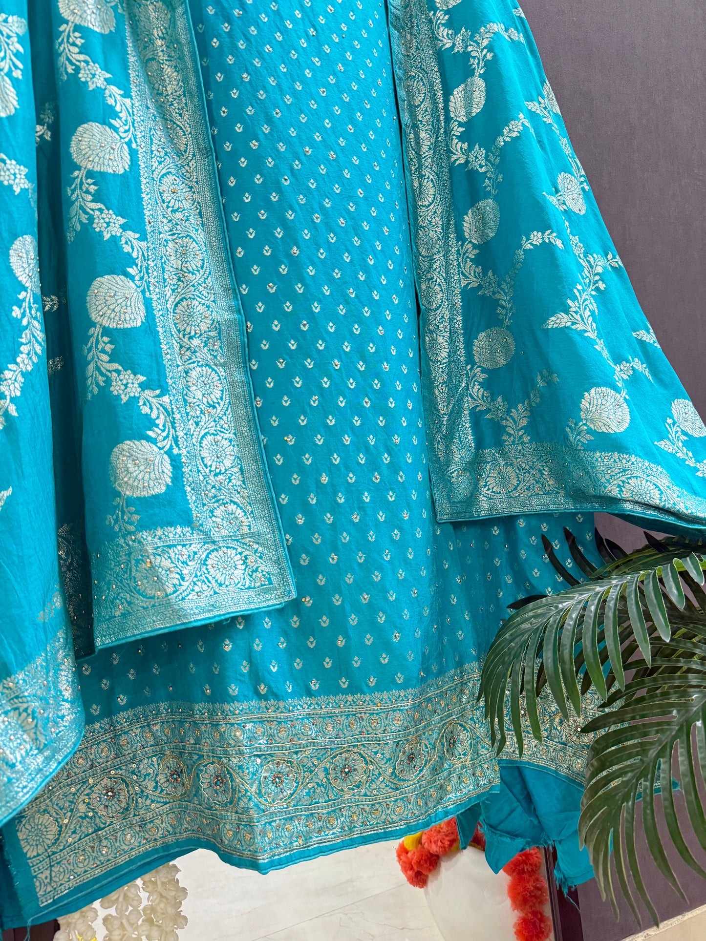 Banarsi handwork silk suit