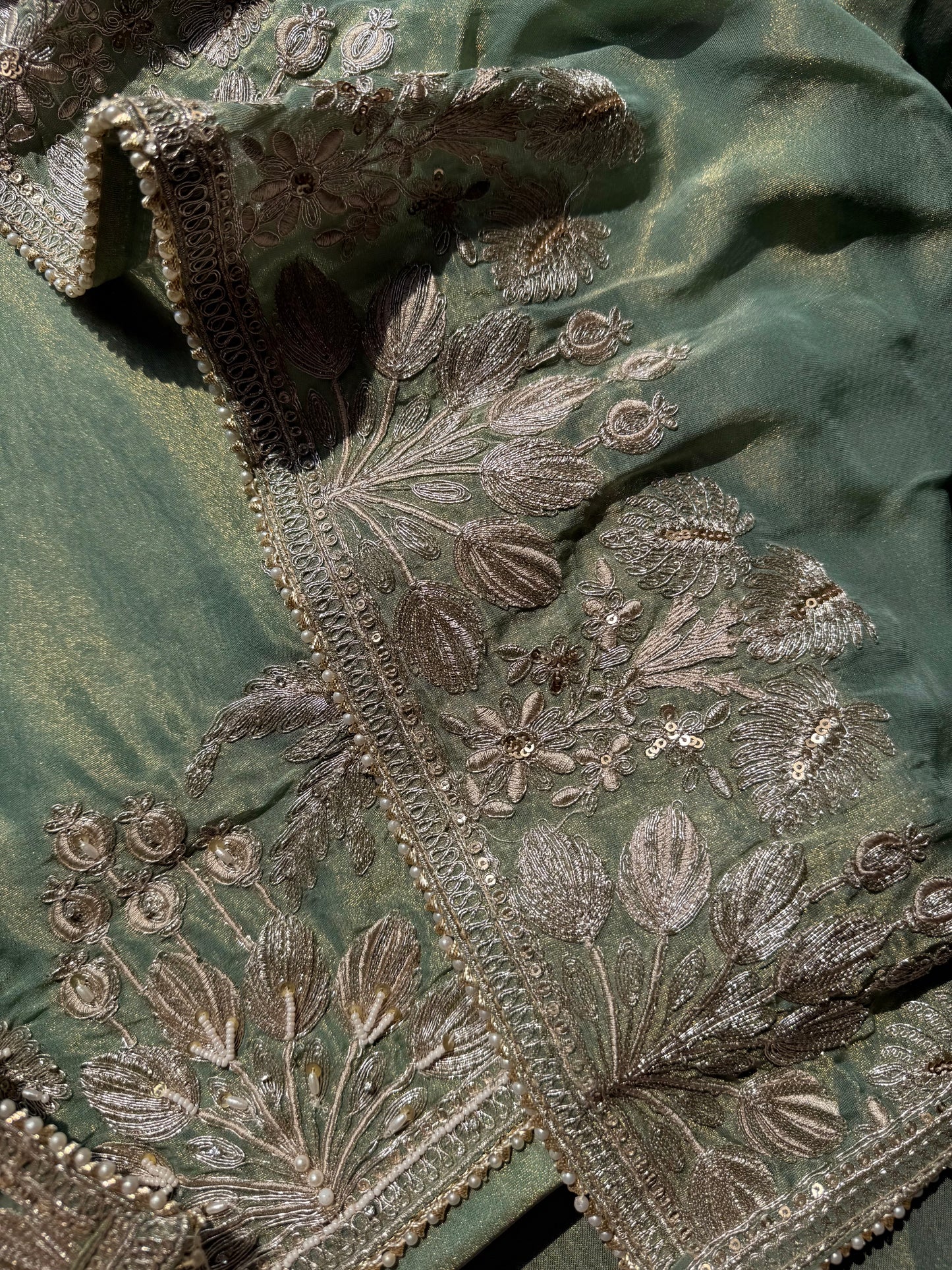 Luxurious Aari work handwork suit