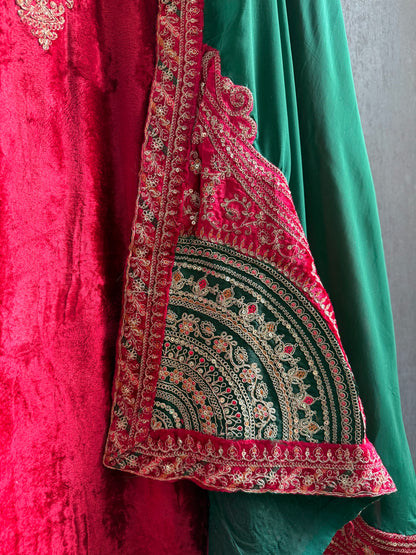 Velvet Marori Aari work suit
