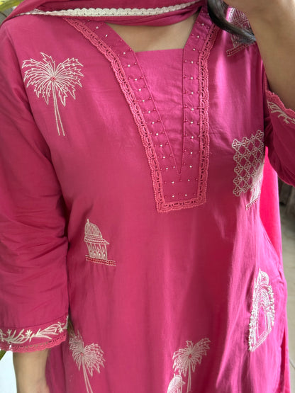Mul cotton designer temple suit