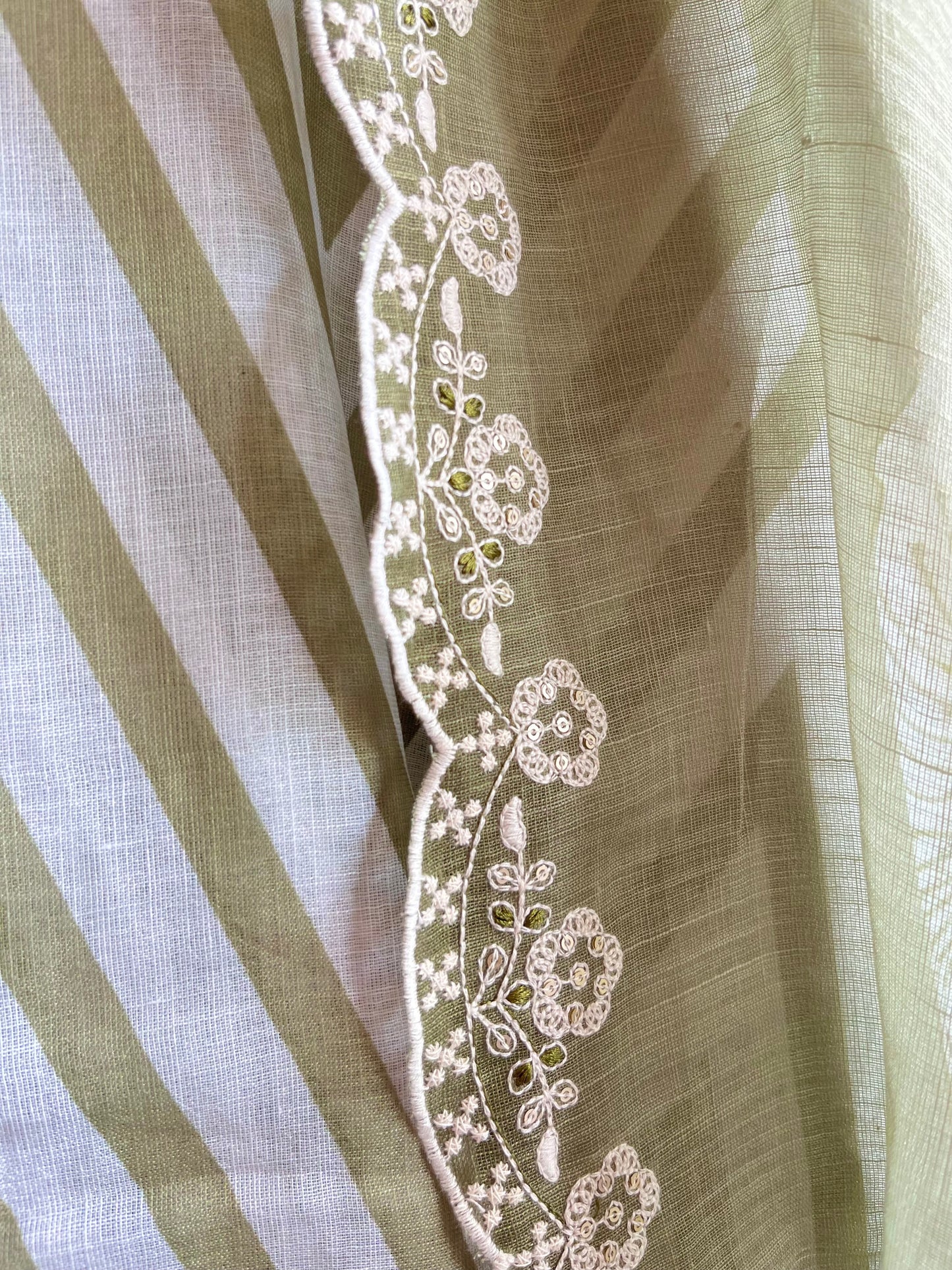 Aari work premium linen suits