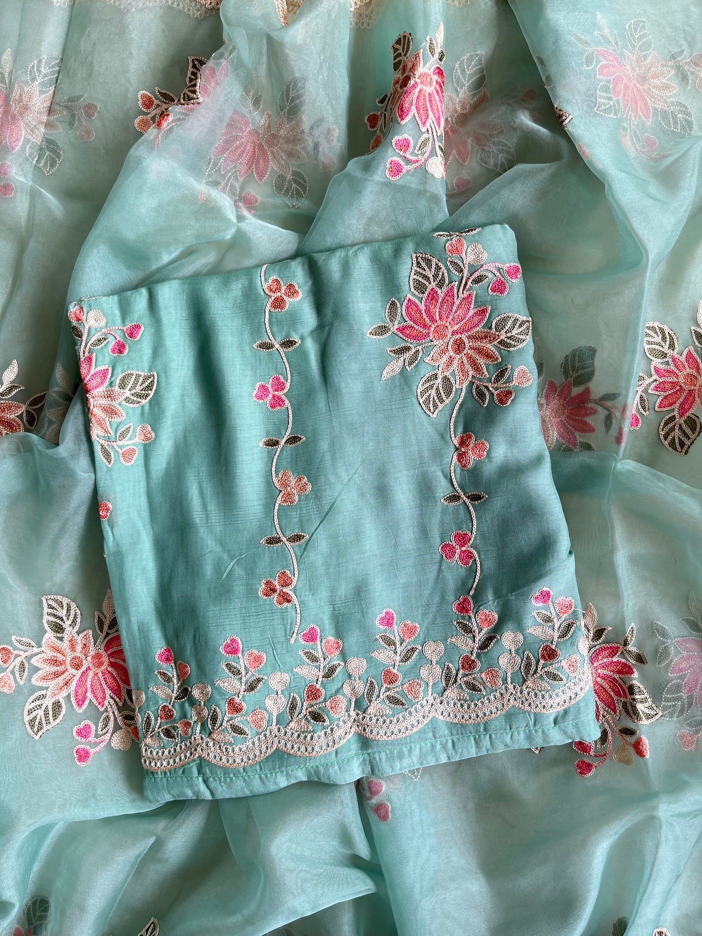 Hearts Aari work suit