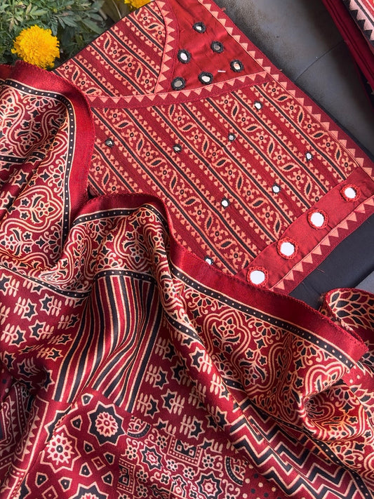 Cotton ajrakh suits