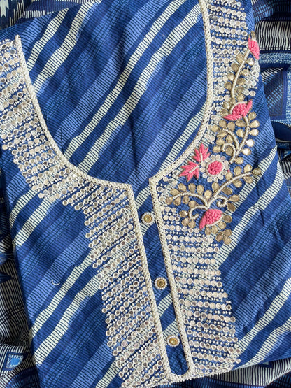 Mulmul cotton handwork suits