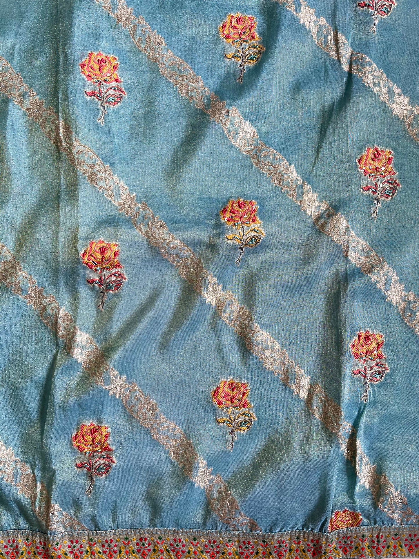 Meenakari Benarsi Tissue silk suit