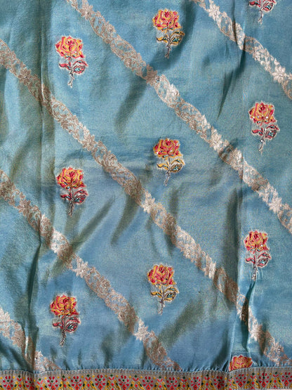 Meenakari Benarsi Tissue silk suit