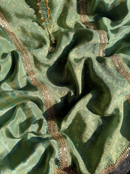 Pearl Benarsi Tissue silk suit