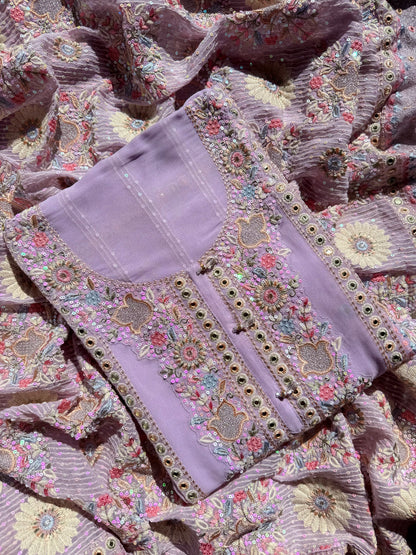 Lucknowi chikankari handwork suit