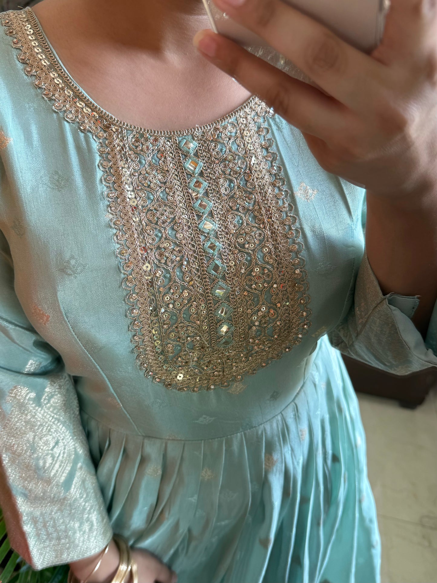 Benarsi Handwork Anarkali suit