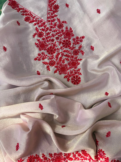 Luxurious ruby bejewelled suit