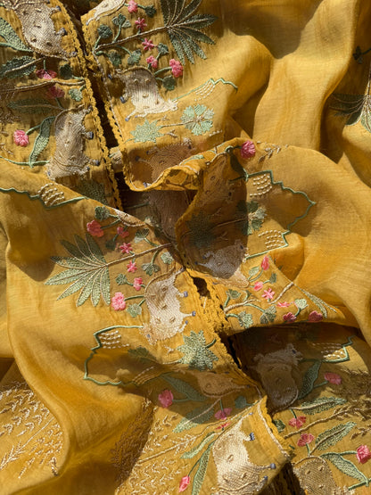 Luxurious Mul chanderi pichwai suit
