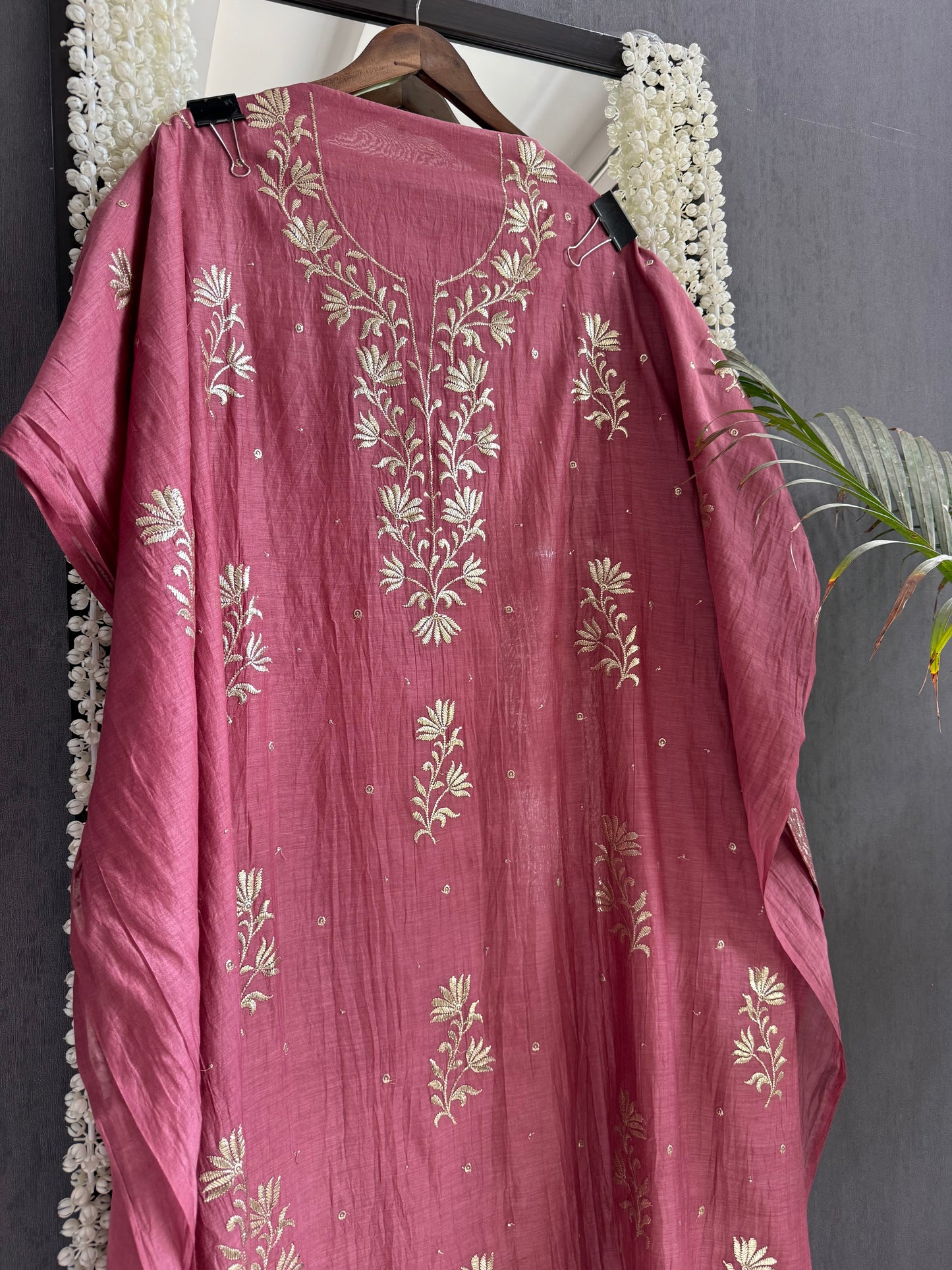 Luxurious Mul chanderi pitta work suit