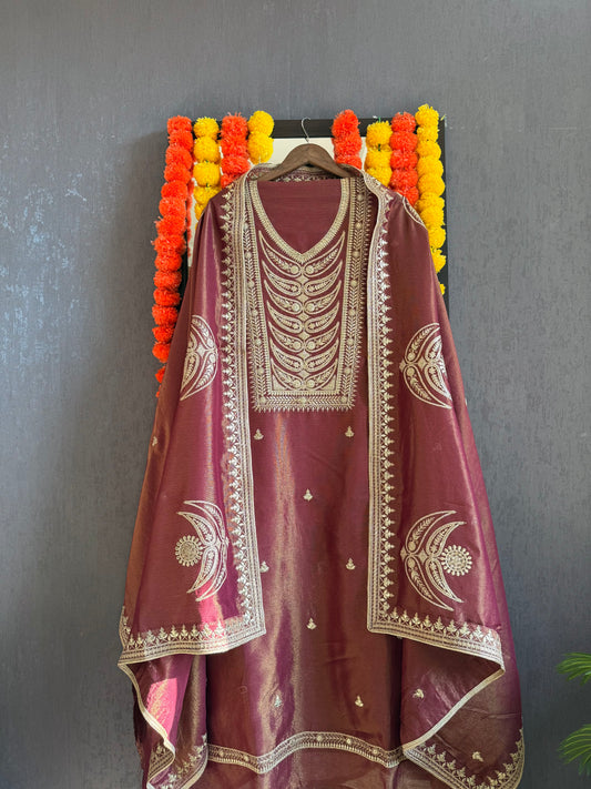 Luxurious Tissue silk suit