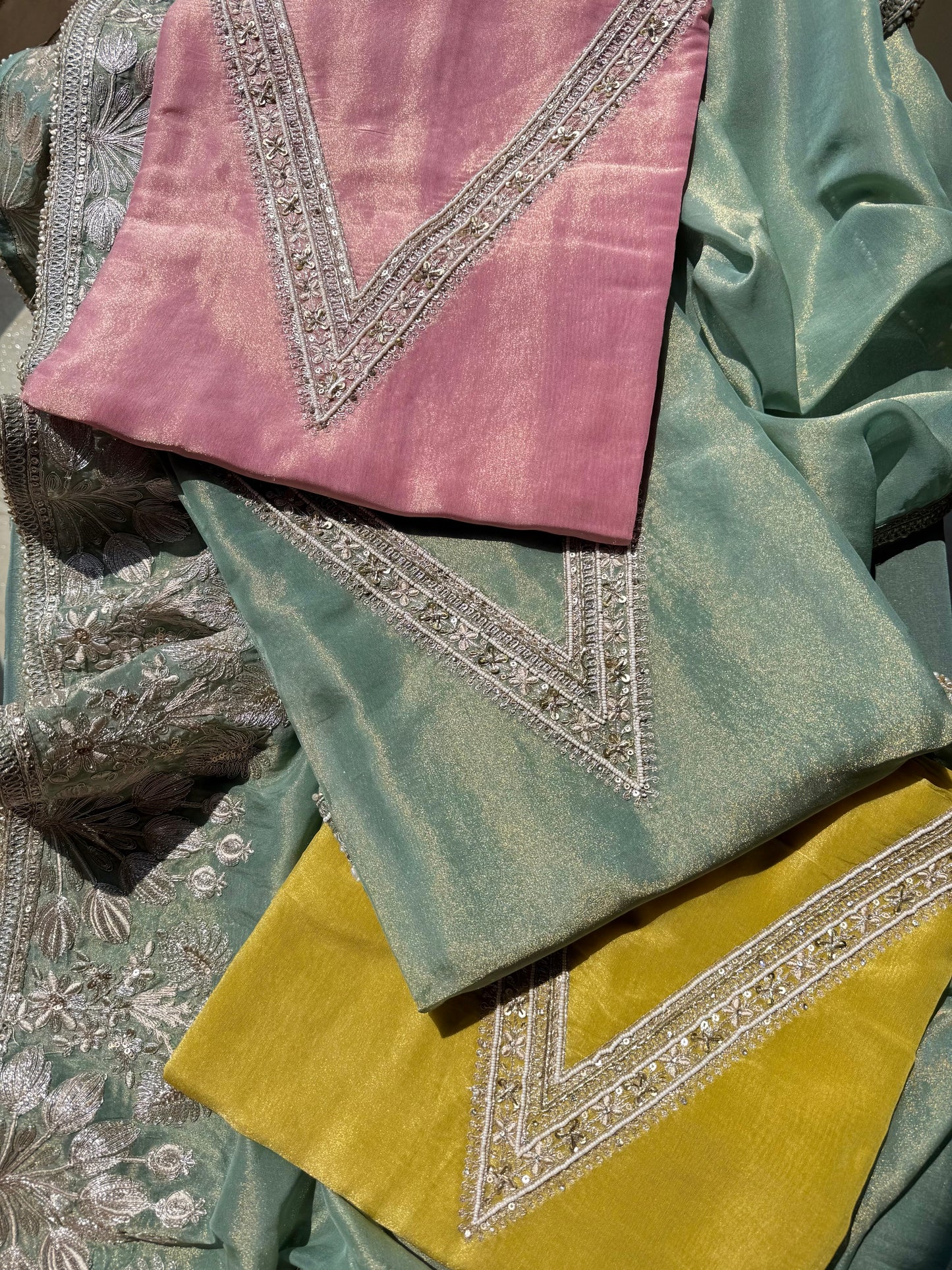 Luxurious Aari work handwork suit