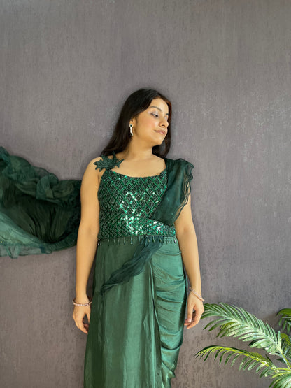 Draped Gown Saree