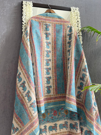 Chanderi pichwai suit
