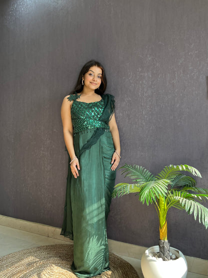 Draped Gown Saree