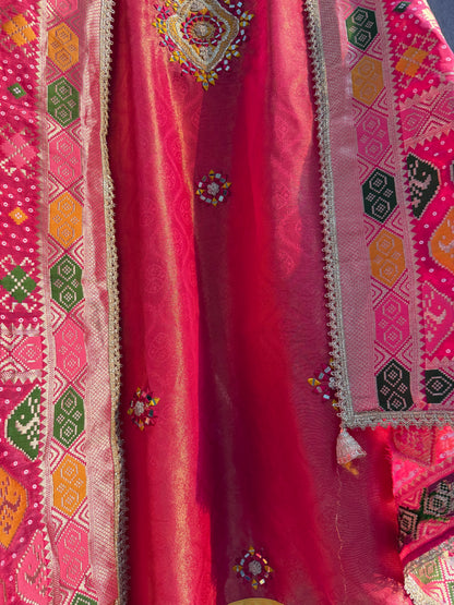 Luxurious patola kanjivaram silk suit