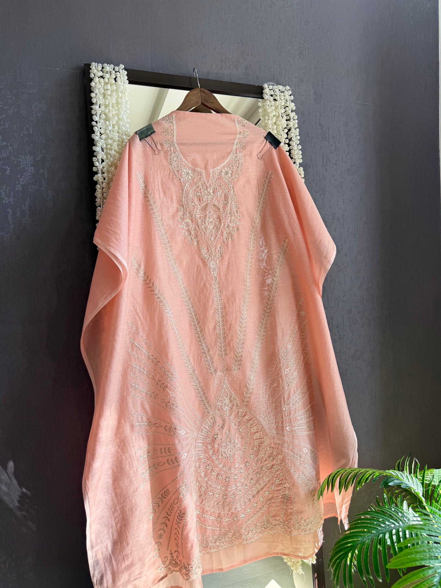 Luxurious Mul chanderi aari work suit