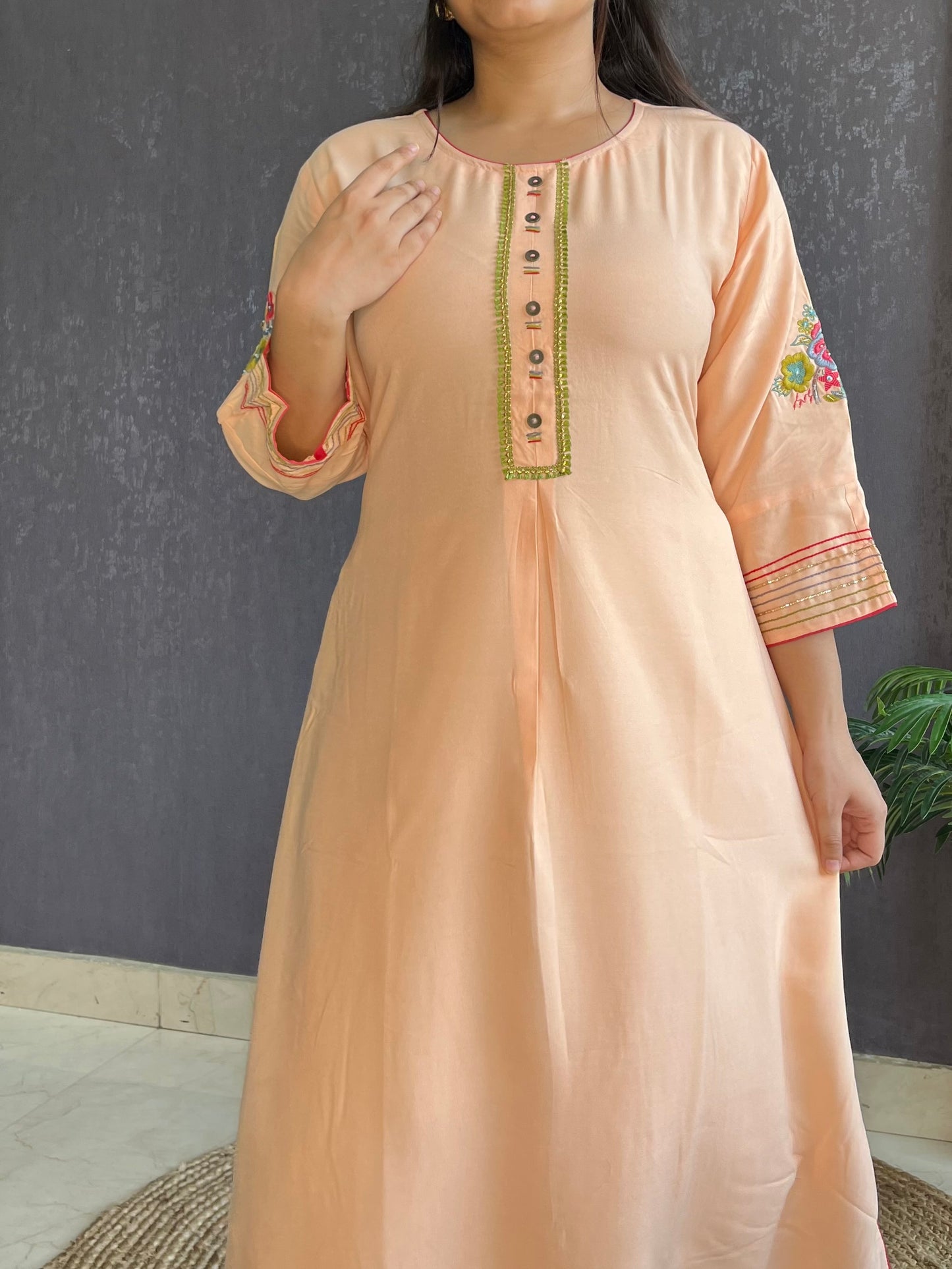 Designer flared kurtas