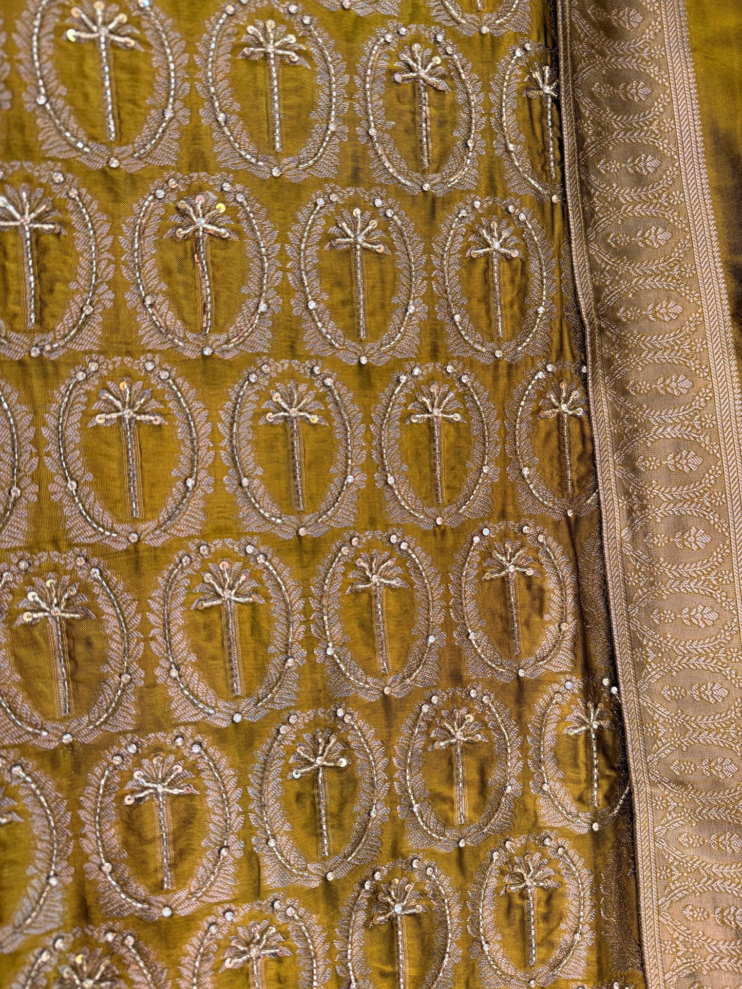 Brocade Benarsi silk suit
