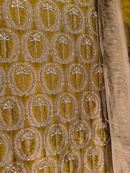 Brocade Benarsi silk suit
