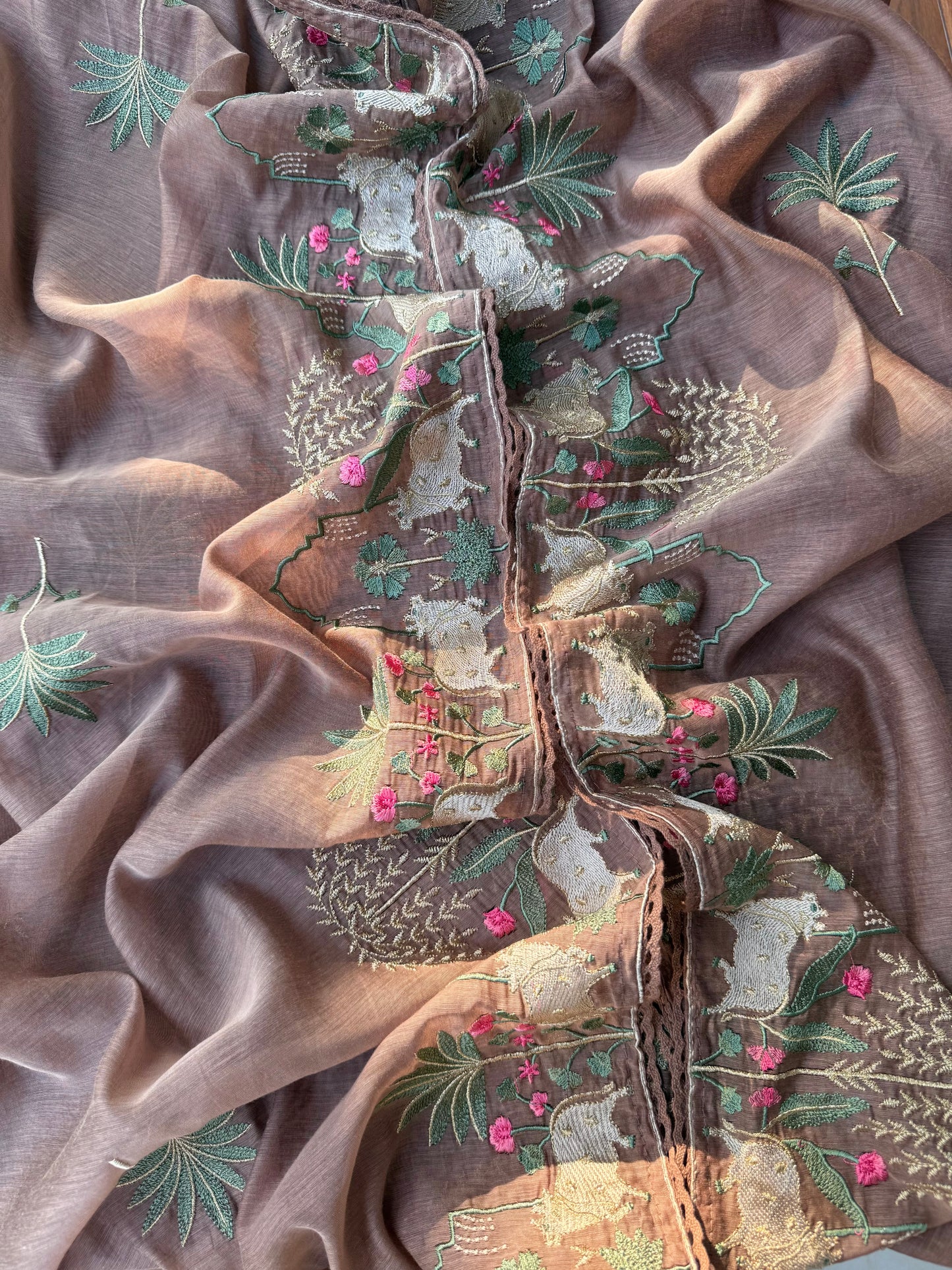 Luxurious Mul chanderi pichwai suit
