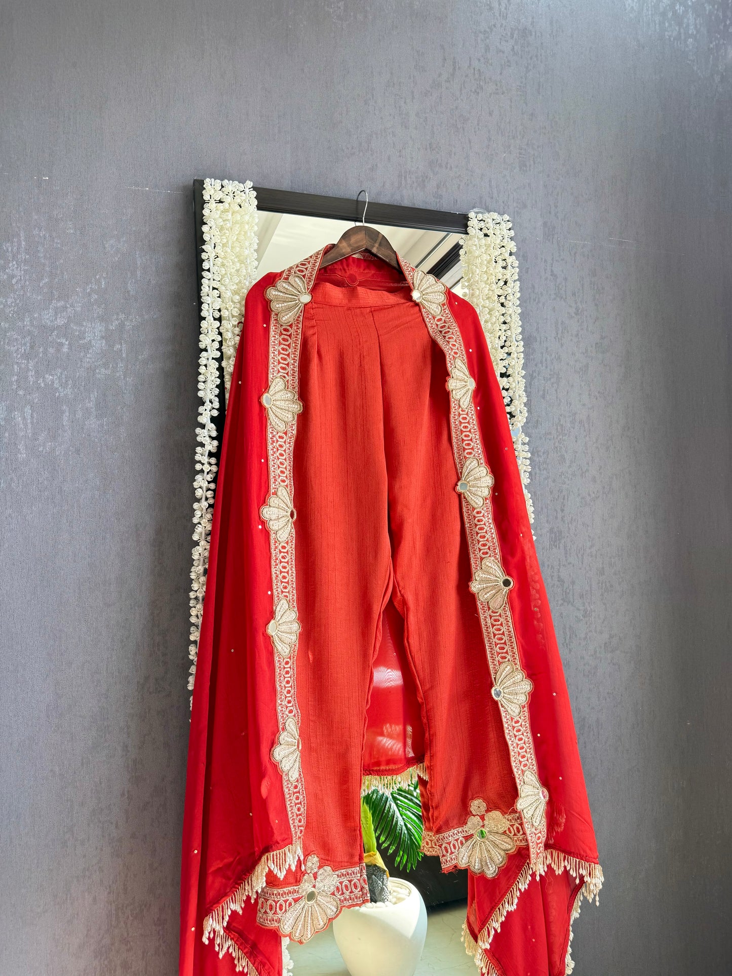 Luxurious raw silk Handwork set