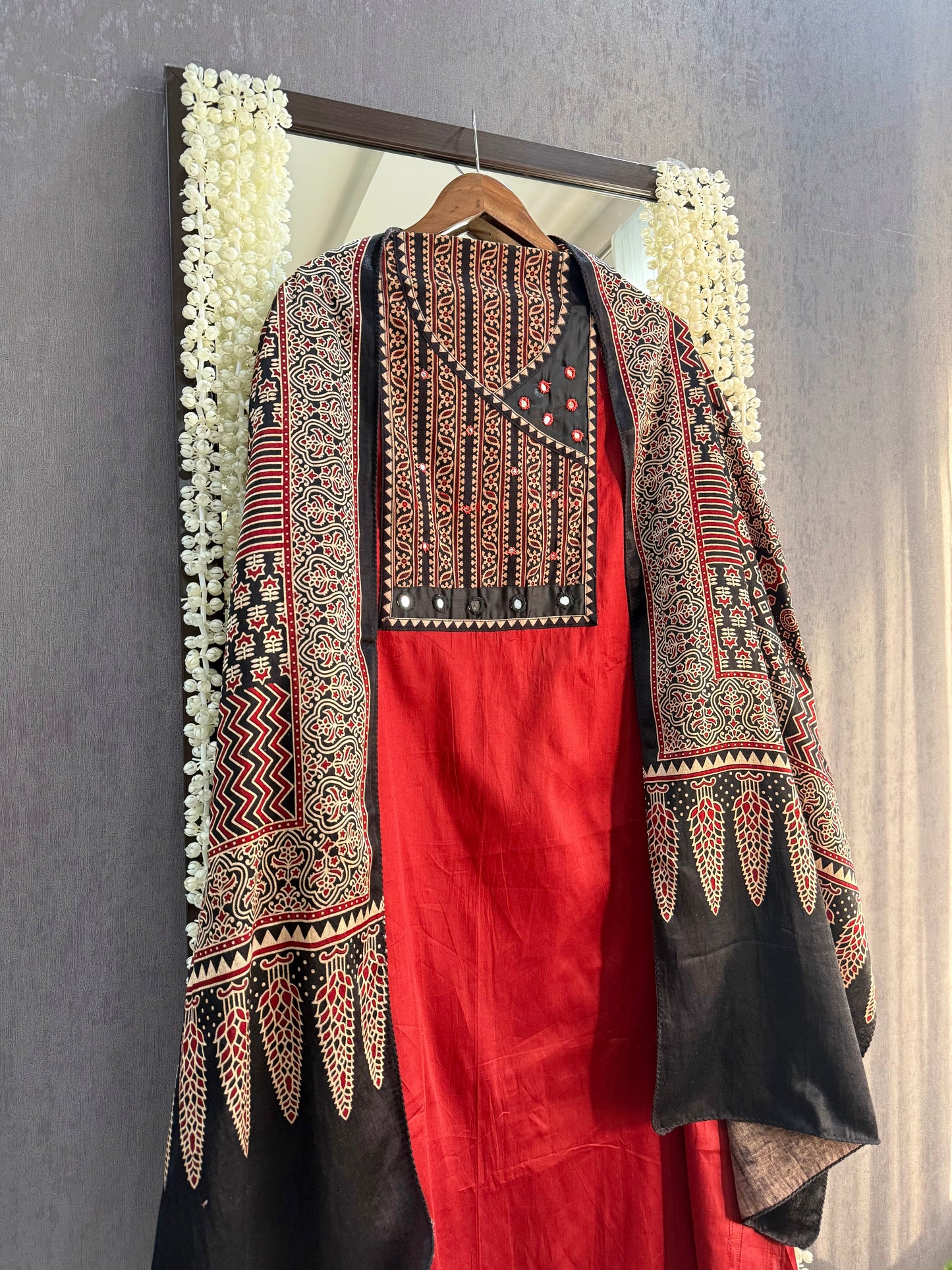 Cotton ajrakh suits