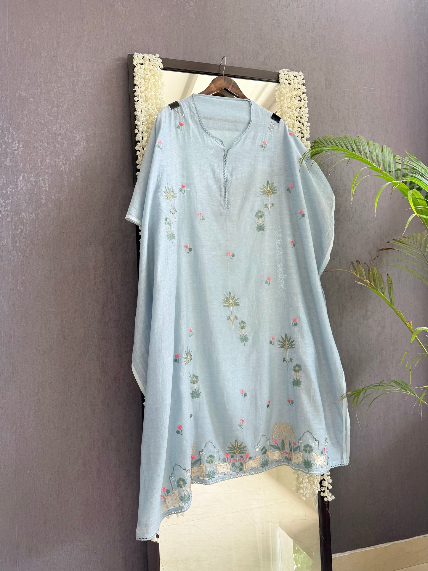 Luxurious Mul chanderi pichwai suit