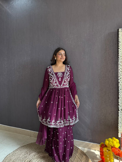 Handwork sharara set