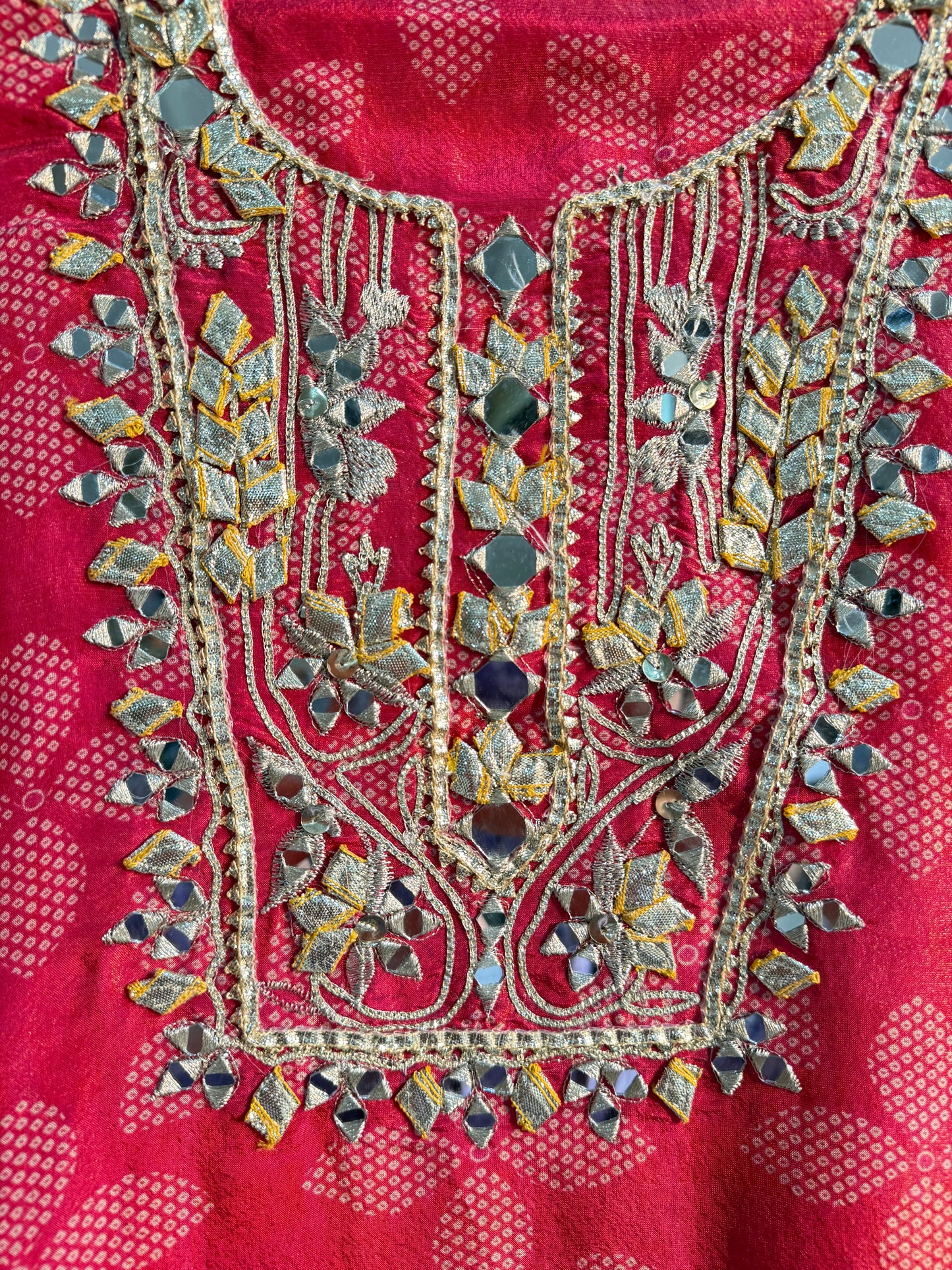 Luxurious Bhandej ombré gotapatti suits