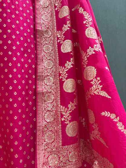 Banarsi handwork silk suit