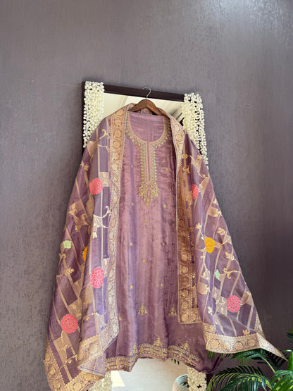 Kanjivaram silk suit