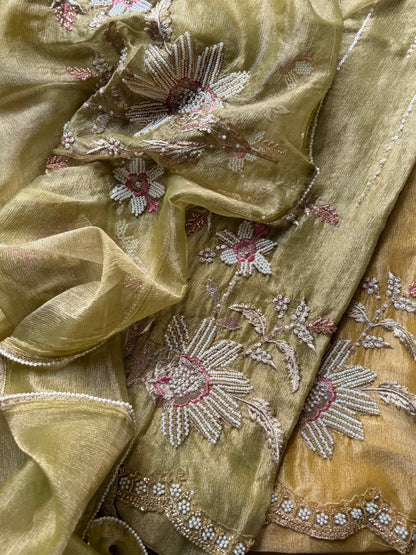 Premium Crush Tissue handwork suit