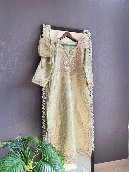 Luxurious gotapatti brocade dress