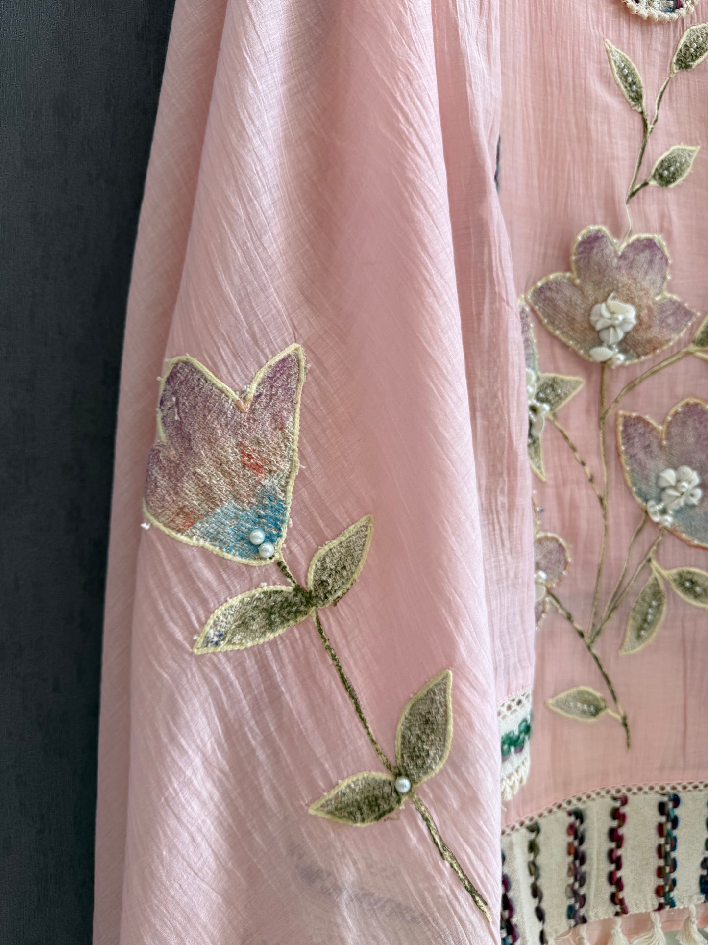 Luxurious Mul chanderi jute suit