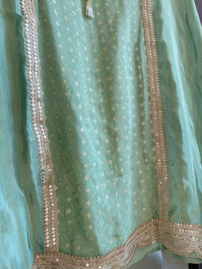 Pearl Benarsi Tissue silk suit
