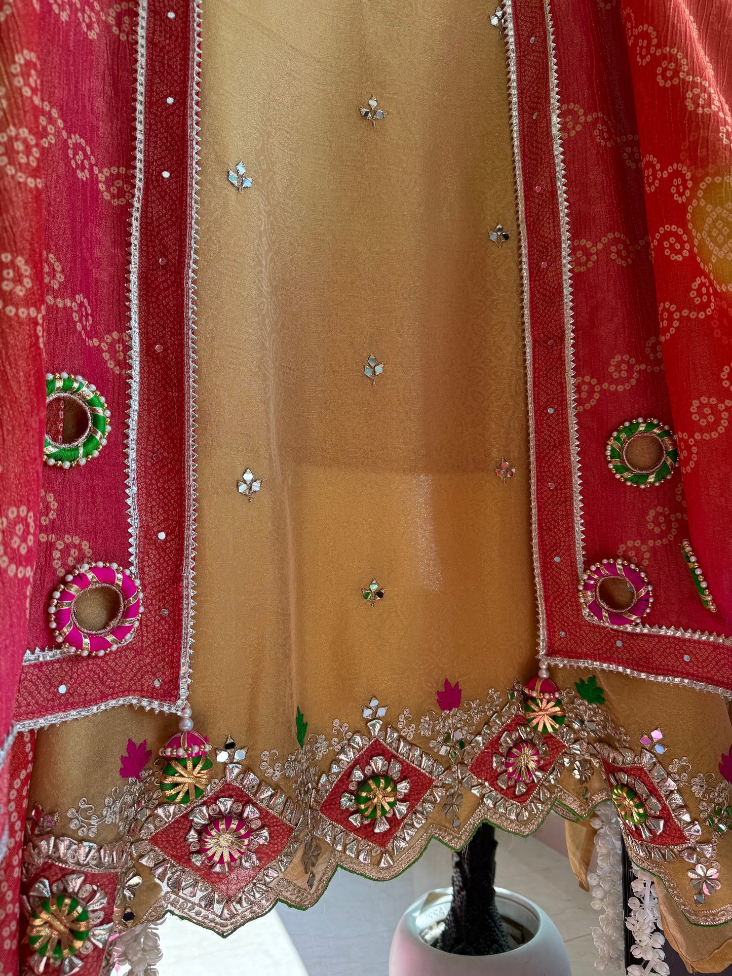 Luxurious Gotapatti Bangles suit