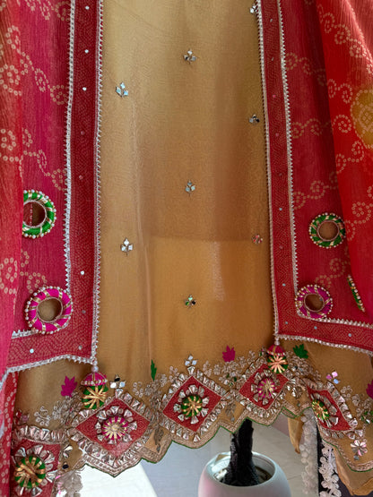 Luxurious Gotapatti Bangles suit