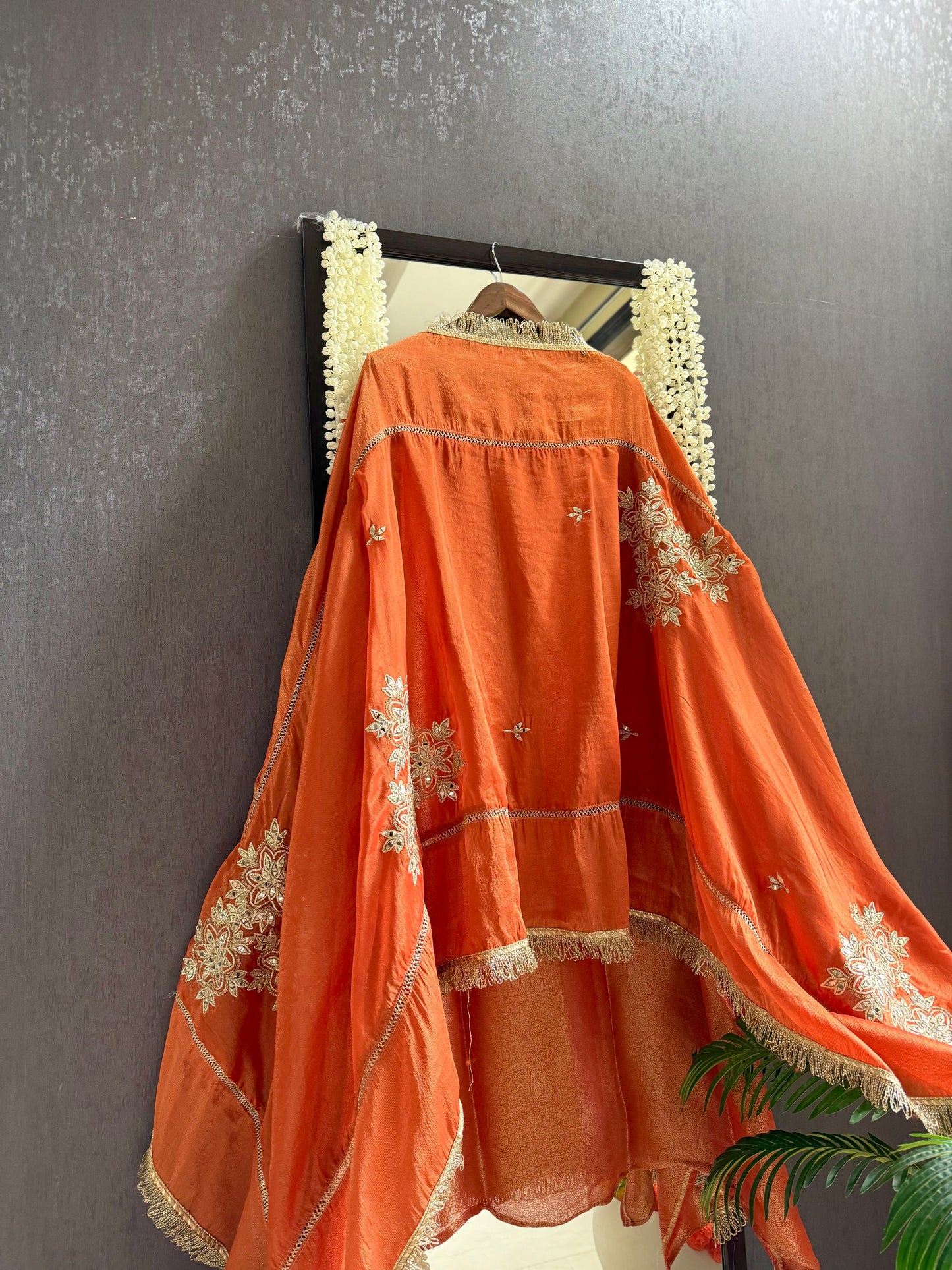 Luxurious brocade benarsi Mirror suit