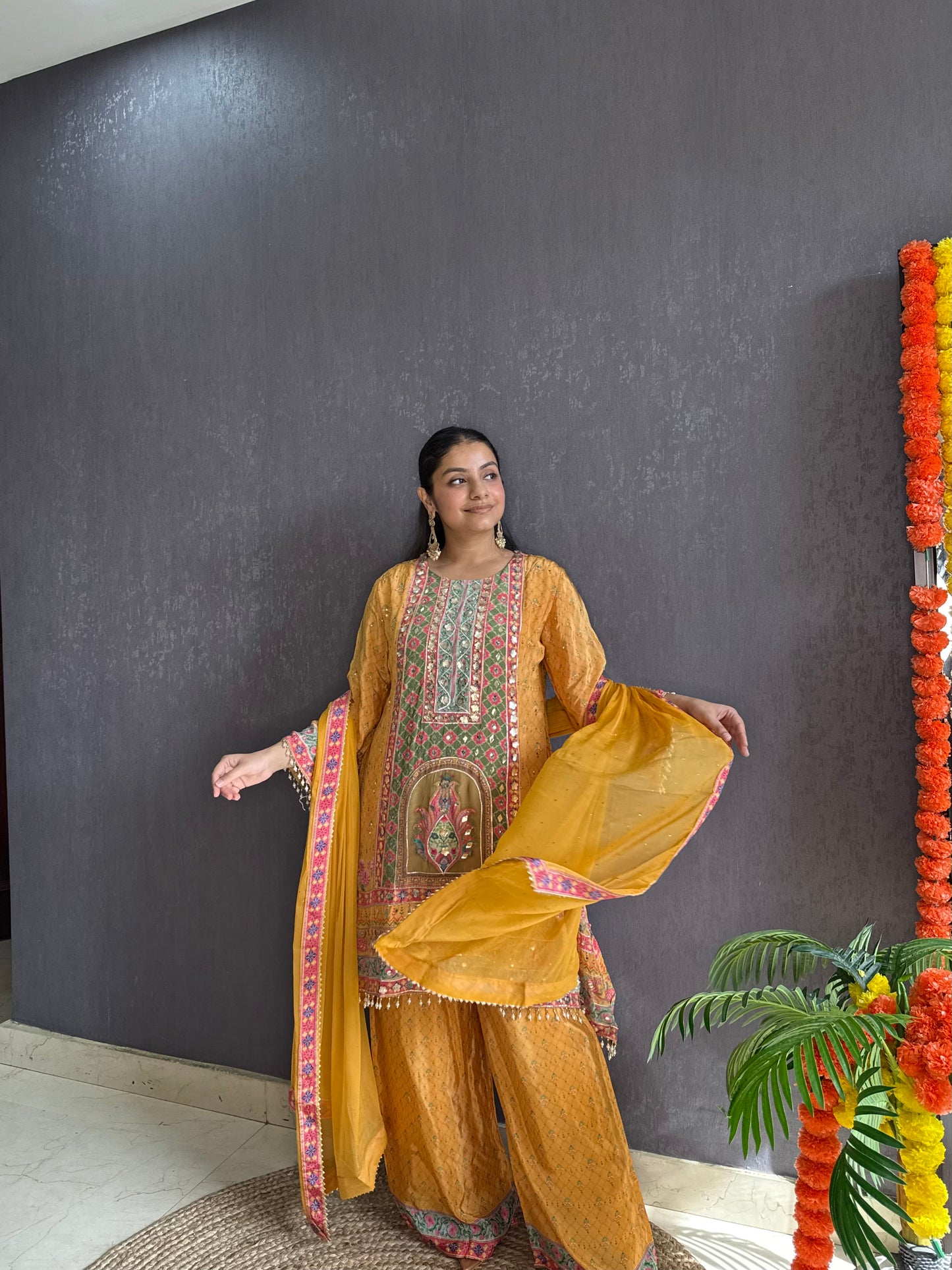 Zari embroidered Pakistani Suit