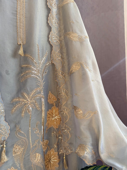Luxurious Flamingos Handwork suits