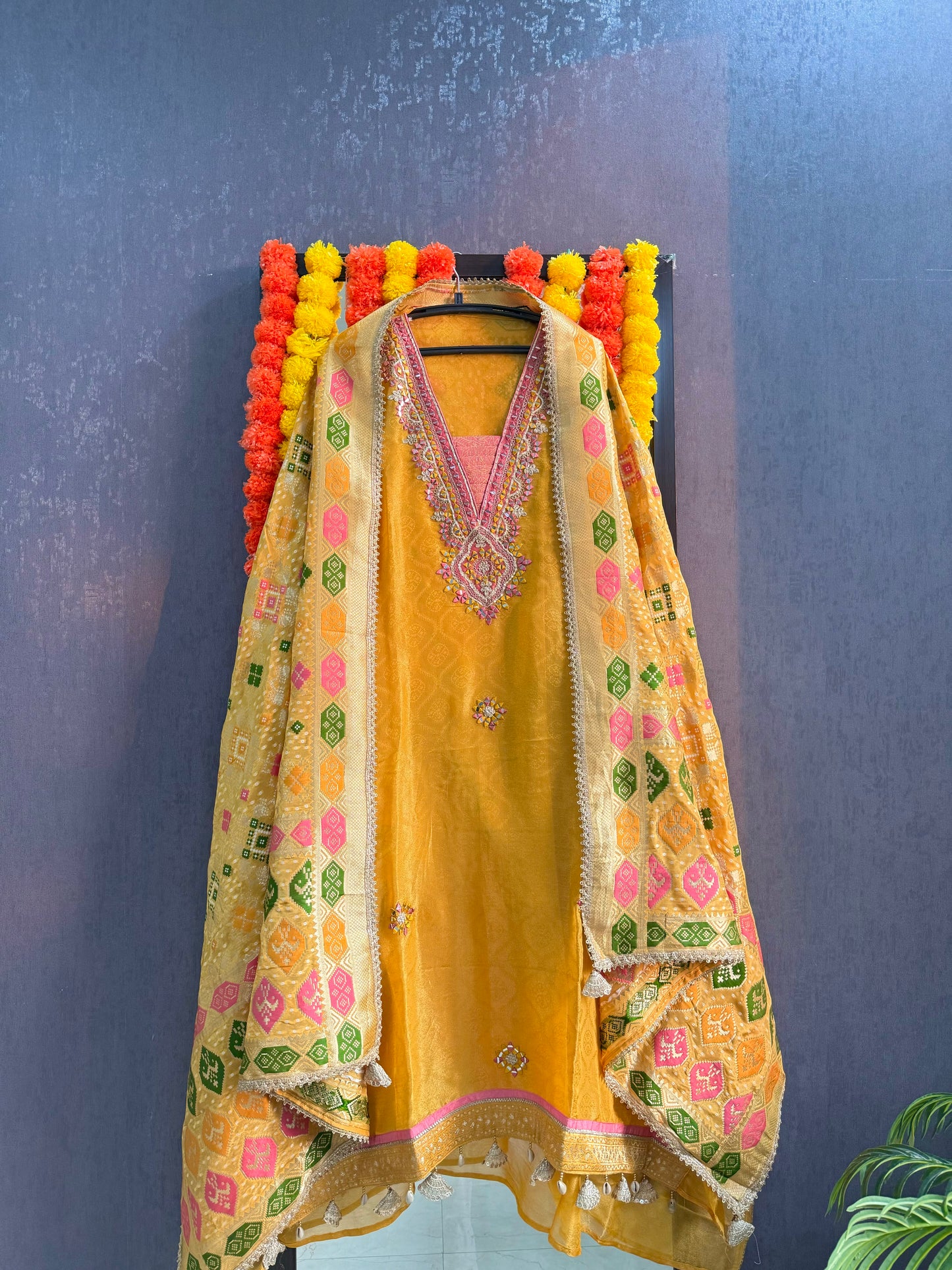 Luxurious patola kanjivaram silk suit